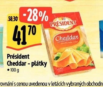 Président Cheddar - plátky