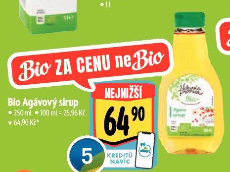 Agávový sirup bio Nature'