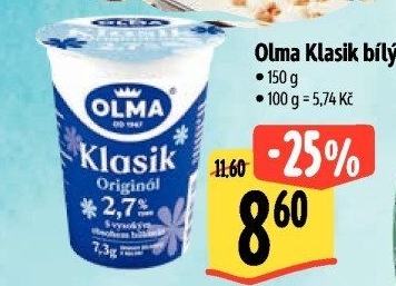 Bílý jogurt Klasik Olma