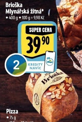 Brioška Mlynářská žitná Albert