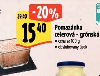Celerová pomazánka - grónská