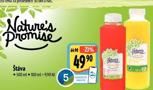 Čerstvá šťáva Nature'