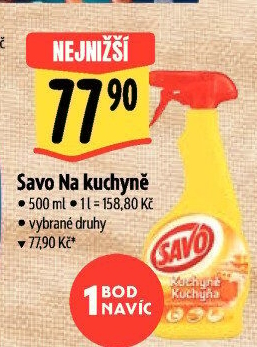 Čistič kuchyně ve spreji Savo