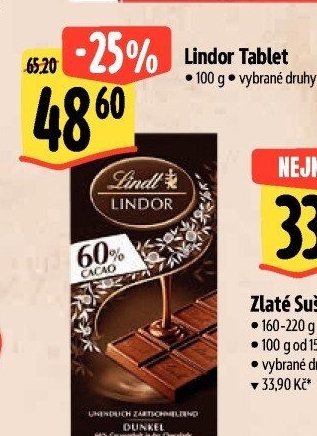 Čokoláda Lindor Lindt