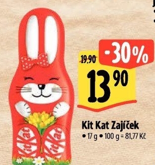 Čokoládový zajíc Kit Kat