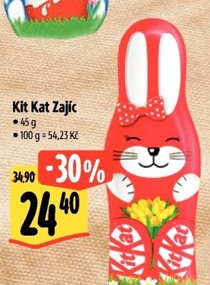 Čokoládový zajíc Kit Kat