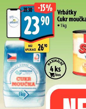 Cukr moučka Cukrovar Vrbátky