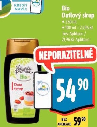 Datlový sirup bio Nature'