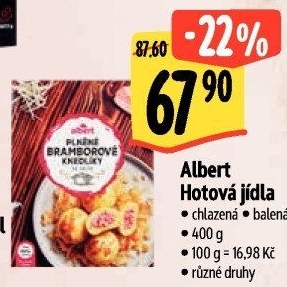 Hotová jídla chlazená Albert
