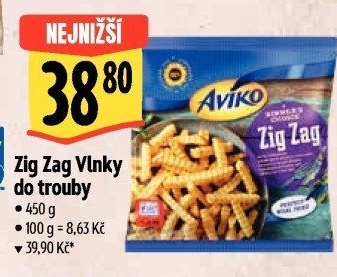Hranolky vlnky mražené Zig Zag Aviko