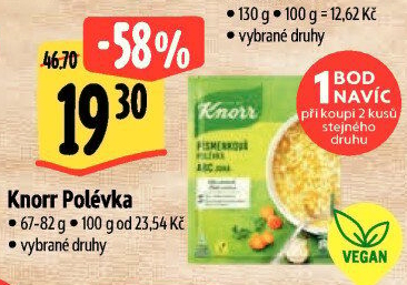 Instantní polévky Knorr