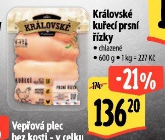 Kuřecí prsní řízky královské Premium Albert