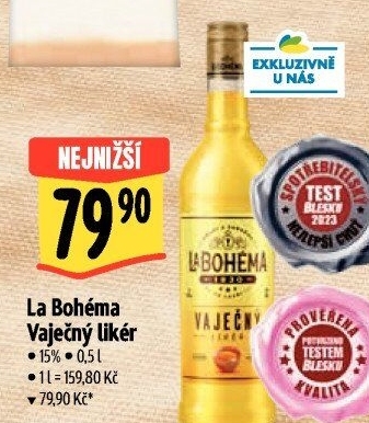 Likér vaječný La Bohéma