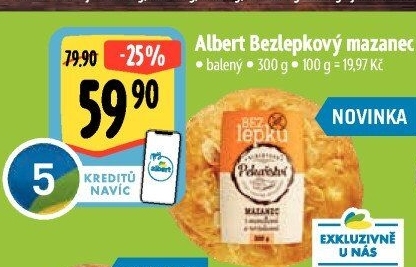 Mazanec bez lepku Albert