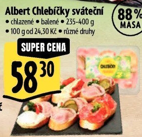 Obložený chlebíček Albert