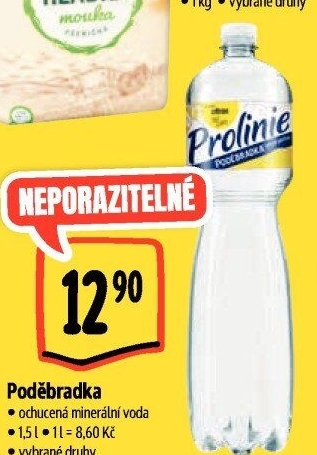 Ochucená voda Poděbradka