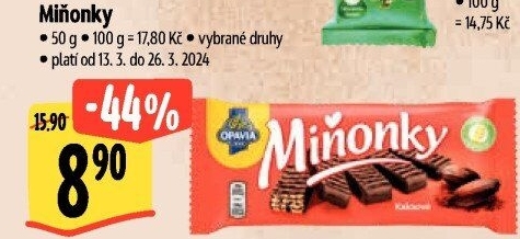 Oplatky Miňonky Opavia
