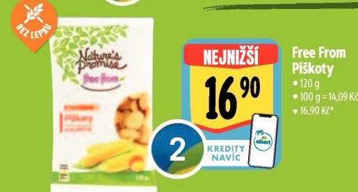 Piškoty bez lepku Free From Nature'