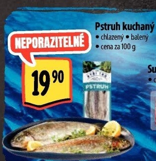 Pstruh kuchaný Albert