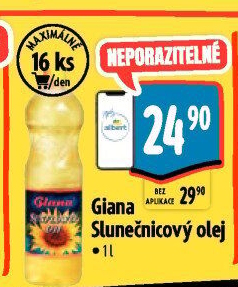 Slunečnicový olej Giana
