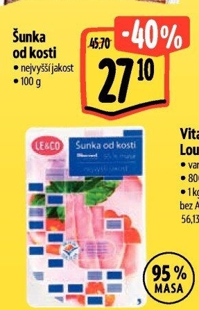 Šunka od kosti nejvyšší jakosti LE&amp