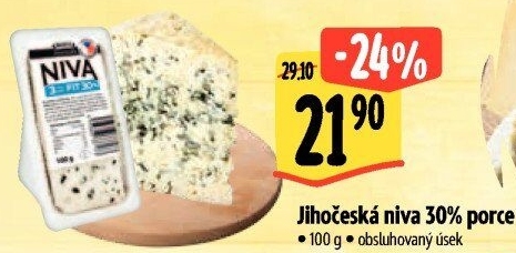 Sýr Niva Jihočeská Fit 30% Madeta