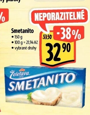 Sýr tavený Smetanito Želetava