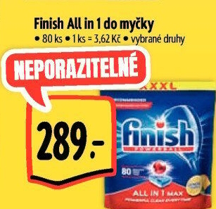 Tablety do myčky All in 1 Finish