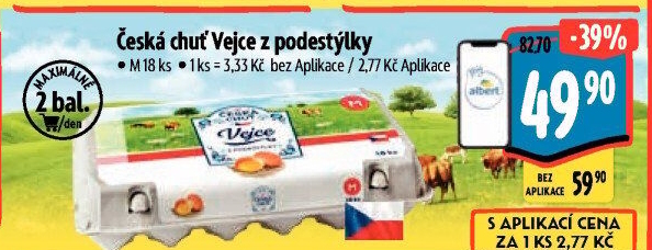 Vejce z podestýlky M Česká chuť