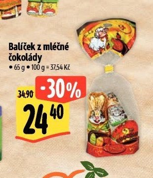 Balíček z mléčné čokolády
