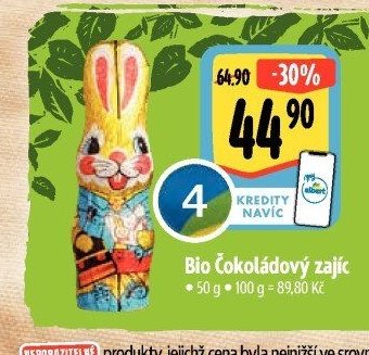 Bio Čokoládový zajíc