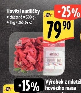 Hovězí nudličky