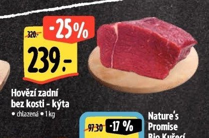 Hovězí zadní bez kosti - kýta