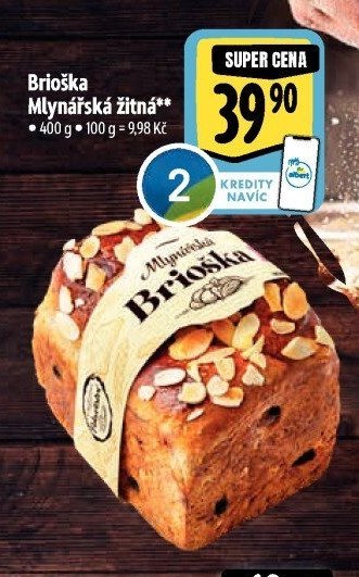 Brioška Mlynářská žitná