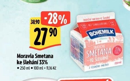 Moravia Smetana ke šlehání 33%