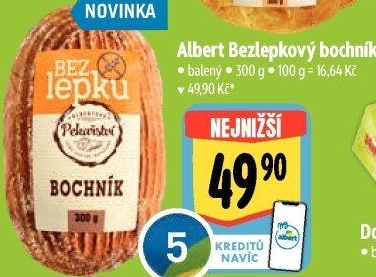 Bochník bez lepku Albert