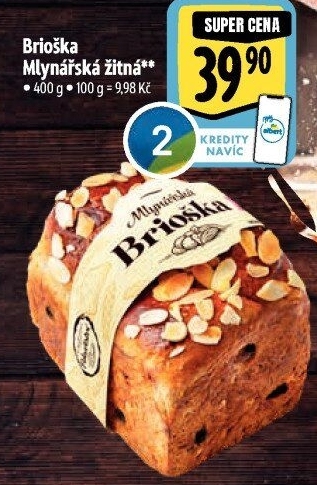Brioška Mlynářská žitná Albert