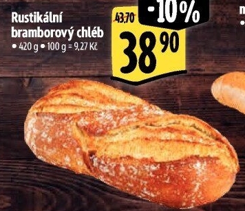 Chléb bramborový rustikální