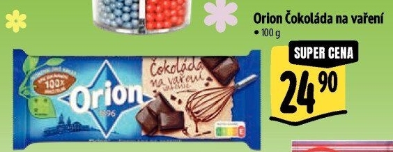 Čokoláda na vaření Orion