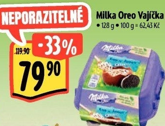 Čokoládová plněná vajíčka Milka
