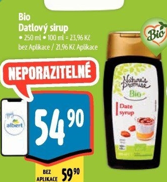 Datlový sirup bio Nature'