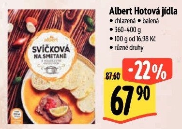 Hotová jídla chlazená Albert