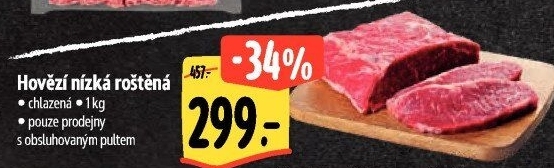 Hovězí roštěná nízká
