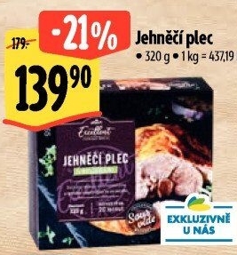 Jehněčí plec Sous vide Albert Excellent