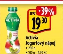 Jogurtový nápoj Activia Danone