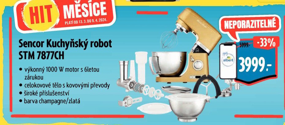 Kuchyňský robot Sencor STM 7877CH