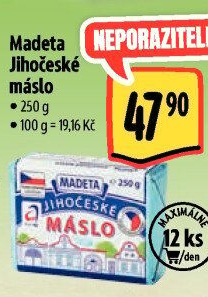 Máslo Jihočeské Madeta