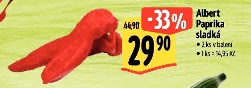 Paprika červená Albert