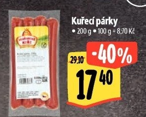 Párky kuřecí Vodňanské kuře