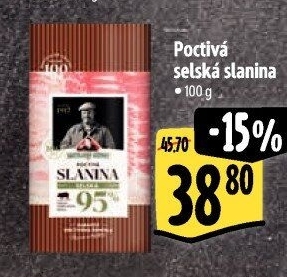 Poctivá selská slanina Kostelecké uzeniny